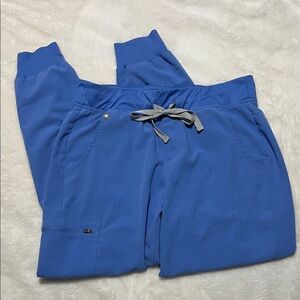 Figs Blue Jogger Scrubs. Size medium.